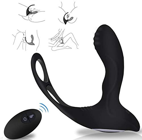 Массажер простаты с двойным кольцом, с вибрацией и подогревом "Vandersex Fireman" на дистанционном управлении 