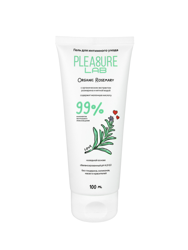Гель на водной основе "Pleasure Lub Organic Rosemary" 100ml 